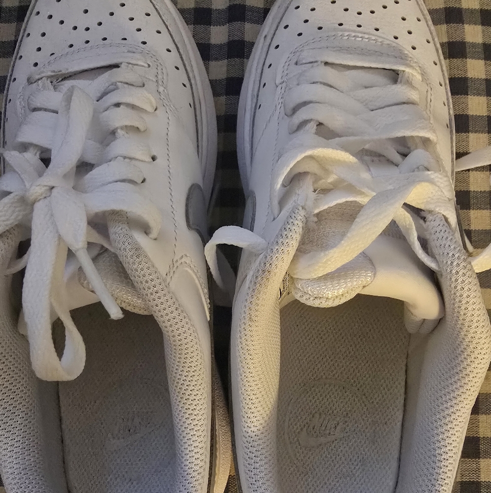 Nike Mesh White Athletic Shoes